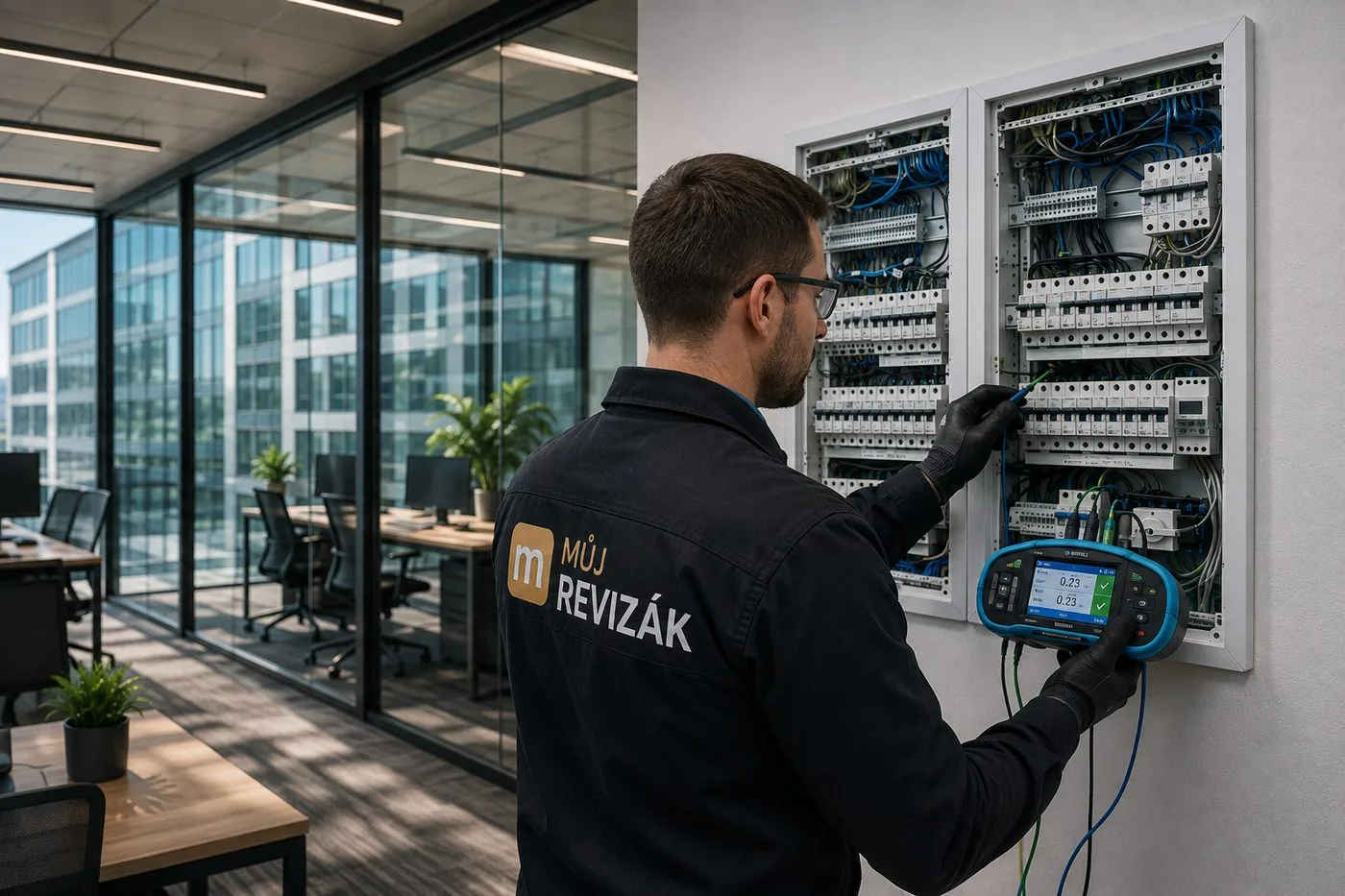 Revize elektroinstalace — komerční budovy