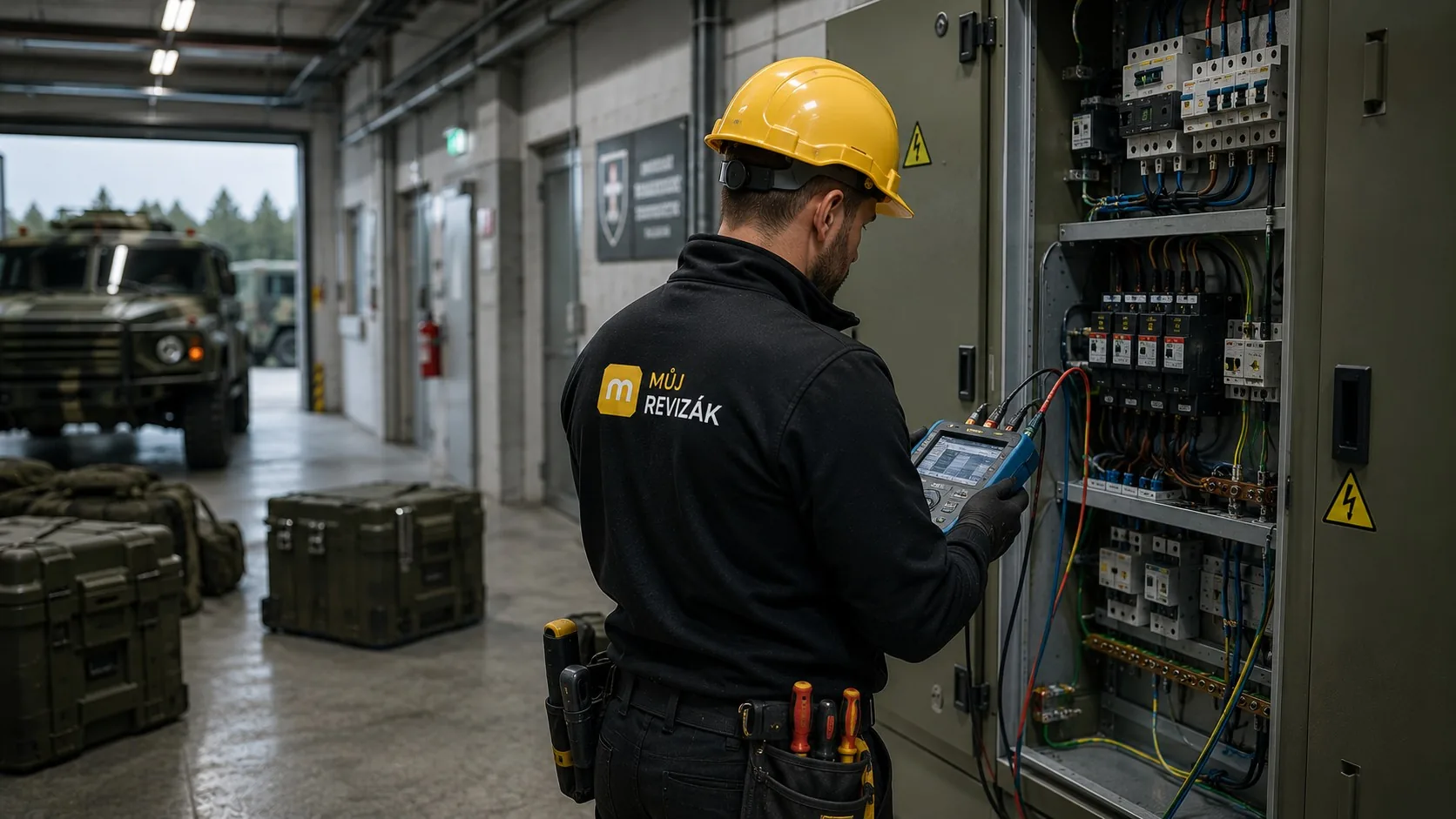 Revize elektrického zařízení v Ex prostředí — vojenský objekt